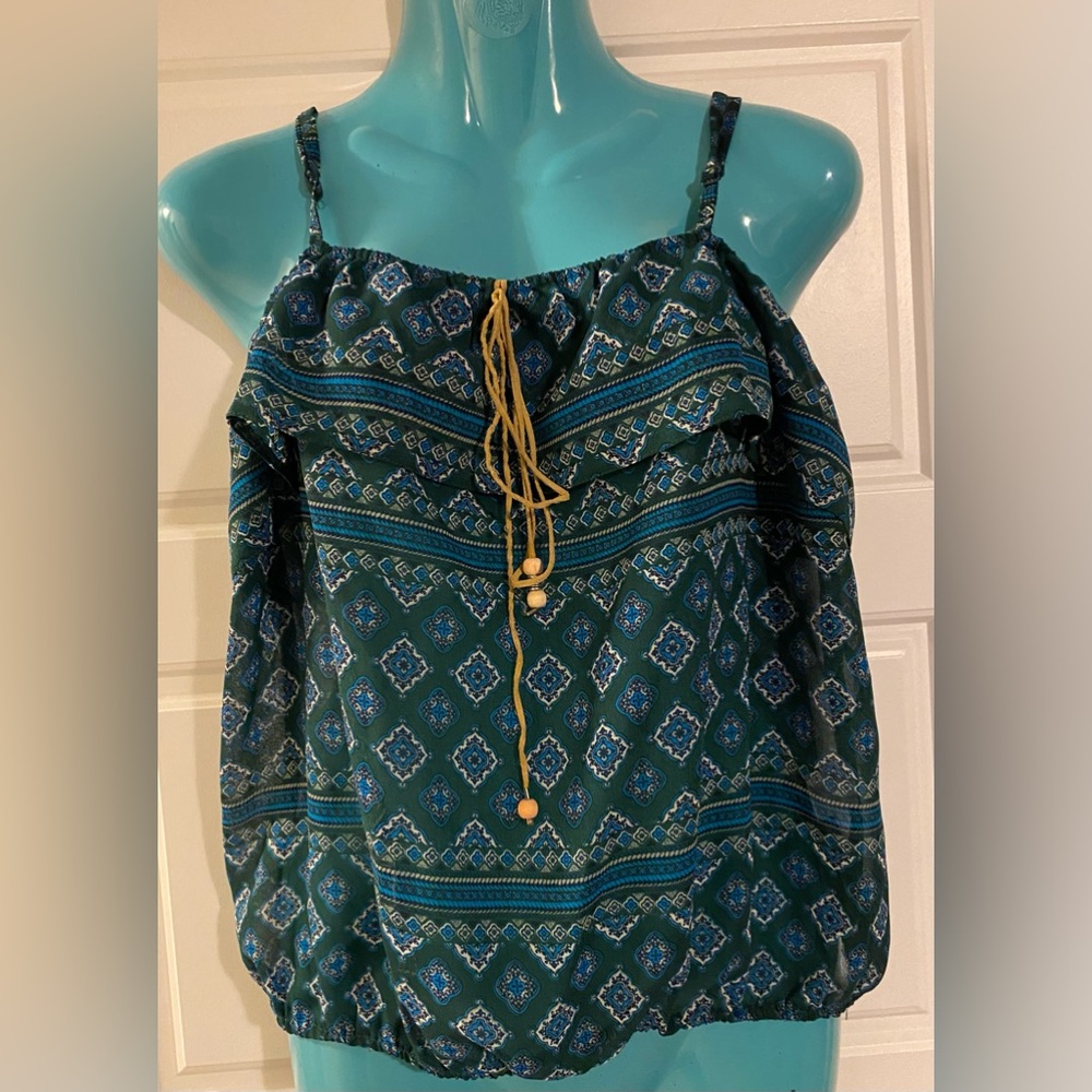 Blue Crush sheer large blouse